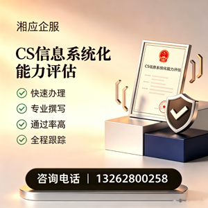 岳阳CS信息系统化能力评估申报服务