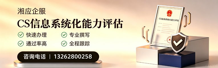 岳阳CS信息系统化能力评估申报服务